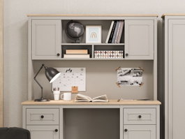 Hanah Home Unidad de Estudio Sento - Mm1.43.21.W1 Gris y Roble
